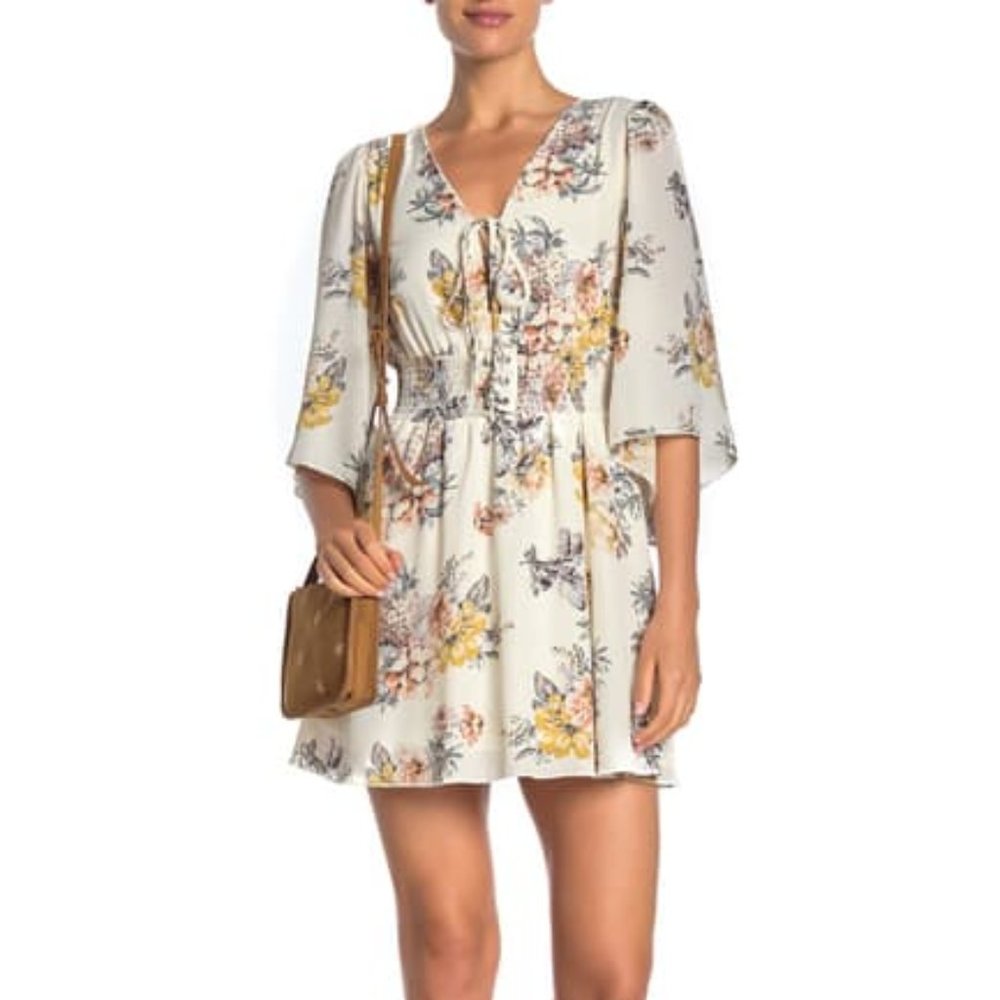 Bailey Blue Ivory Floral Dress